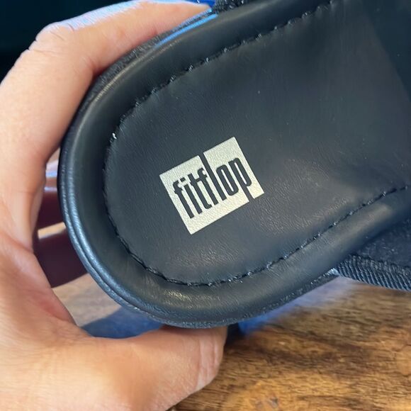 FitFlop Women's Lulu Sleek Straw Raffia Toe-Post Sandal, 11! - Picture 5 of 7